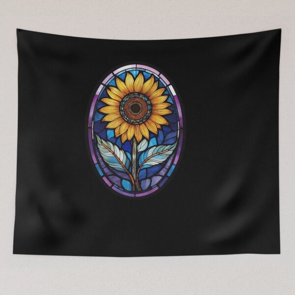 Item preview, Stained Glass Sunflower designed and sold by Desfix.