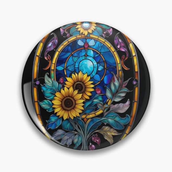 Item preview, Stained Glass Sunflower designed and sold by Desfix.
