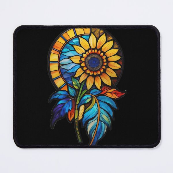 Item preview, Stained Glass Sunflower designed and sold by Desfix.