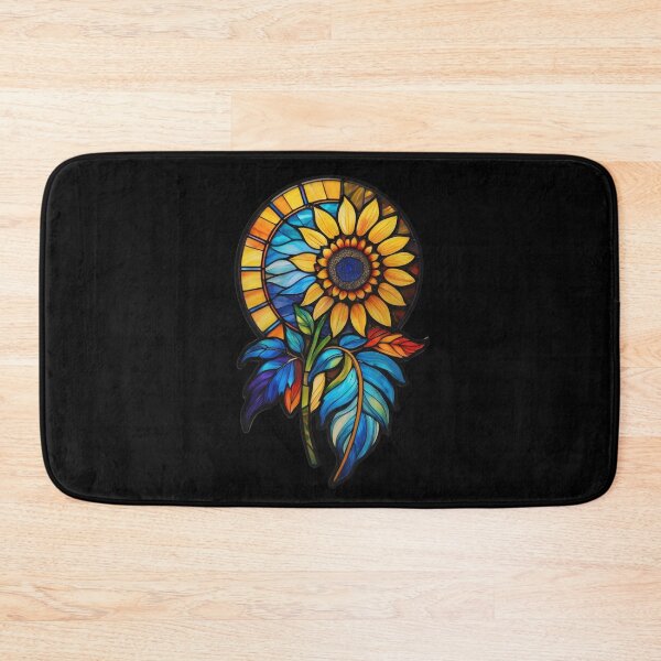 Item preview, Stained Glass Sunflower designed and sold by Desfix.