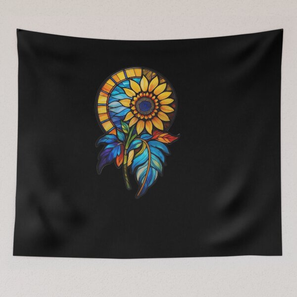 Item preview, Stained Glass Sunflower designed and sold by Desfix.