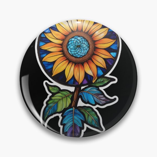 Item preview, Stained Glass Sunflower designed and sold by Desfix.