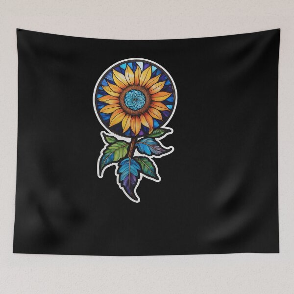 Item preview, Stained Glass Sunflower designed and sold by Desfix.