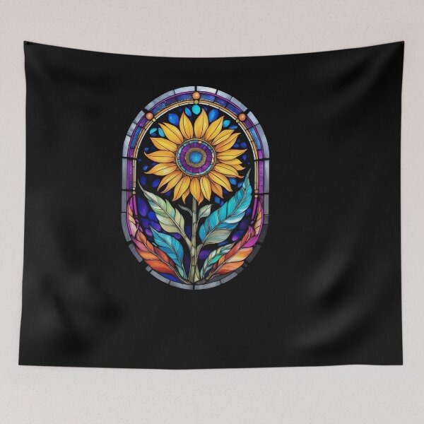 Item preview, Stained Glass Sunflower designed and sold by Desfix.