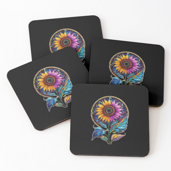 Item preview, Stained Glass Sunflower designed and sold by Desfix.