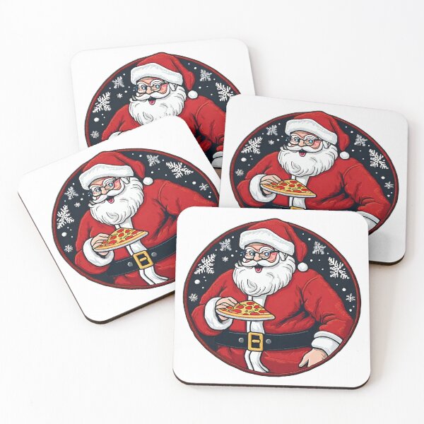 Item preview, Santa Claus Eat Pizza Embroidery designed and sold by Eolithic.