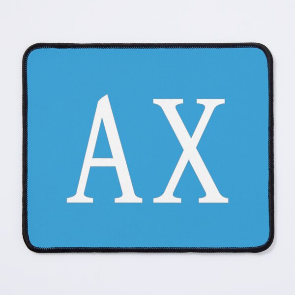 Item preview, AX Initials Monogram Elegant White Letters designed and sold by Jeallan Designs.