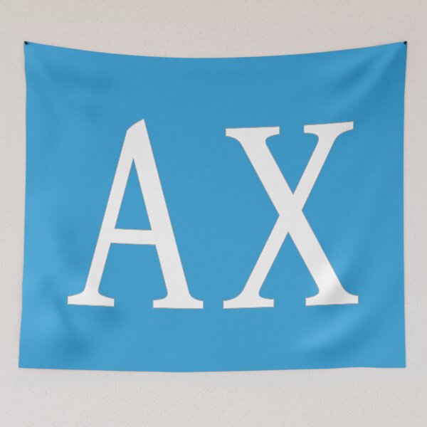 Item preview, AX Initials Monogram Elegant White Letters designed and sold by Jeallan Designs.
