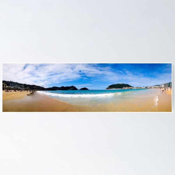 Vista previa del artículo con la obra «Playa de La Concha», diseñado y vendido por Alexei.