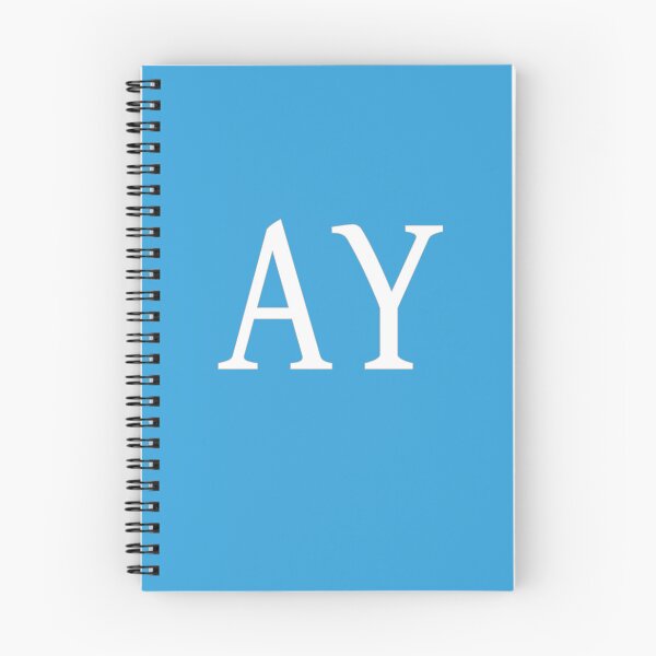 Item preview, AY Initials Monogram Elegant White Letters designed and sold by Jeallan Designs.