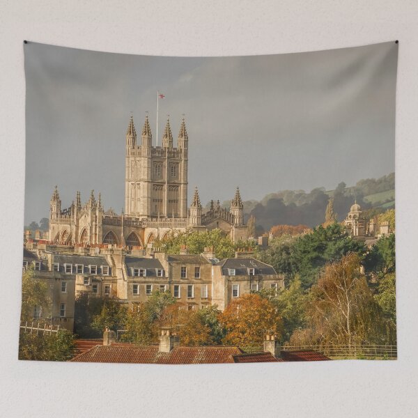 Item preview, Fall mood photography of UK somerset cotswold city Bath in Golden Autumn  designed and sold by Rowena Ko.