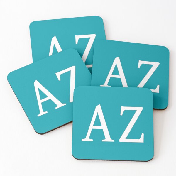 Item preview, AZ Initials Monogram Elegant White Letters designed and sold by Jeallan Designs.