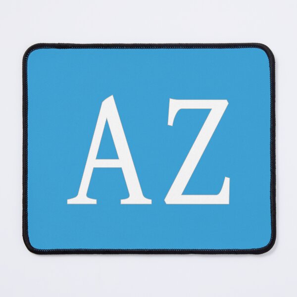 Item preview, AZ Initials Monogram Elegant White Letters designed and sold by Jeallan Designs.