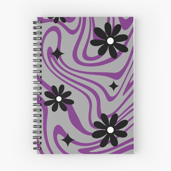 Item preview, Subtle asexual flag flowers and swirls designed and sold by RandomlyRainbow.