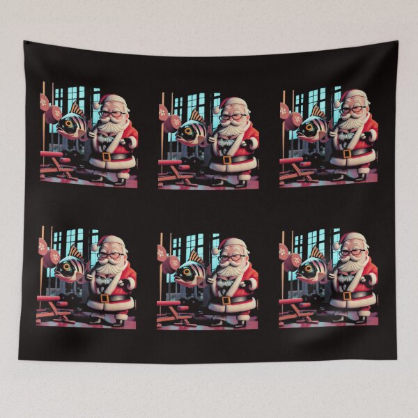 Item preview, Santa Fishing Funny Gifts And Gym designed and sold by TrendsLook.
