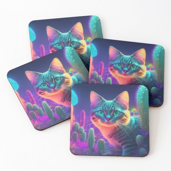 Item preview, Neon Dreamscape: Cat's Wonderland designed and sold by ZION-E-Store.