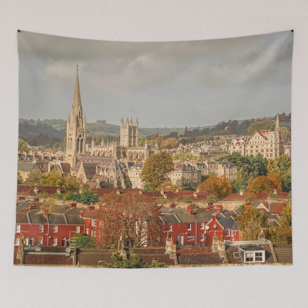 Item preview, Fall mood photography of UK somerset cotswold city Bath in Golden Autumn  designed and sold by Rowena Ko.