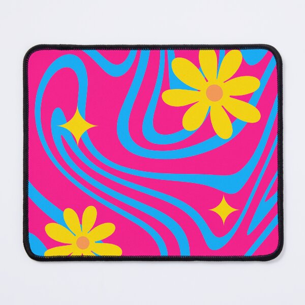 Item preview, Subtle pansexual flag flowers and swirls designed and sold by RandomlyRainbow.