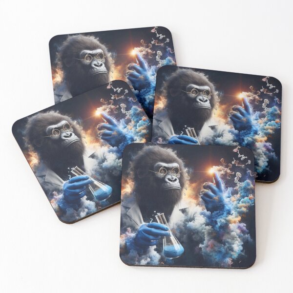 Item preview, Gorilla physical chemist Ai   designed and sold by AiPoliviosArt.