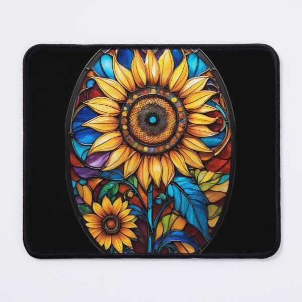 Item preview, Stained Glass Sunflower designed and sold by Desfix.