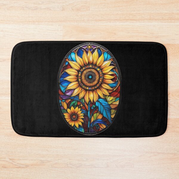Item preview, Stained Glass Sunflower designed and sold by Desfix.