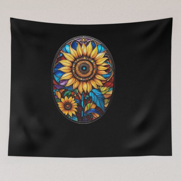 Item preview, Stained Glass Sunflower designed and sold by Desfix.