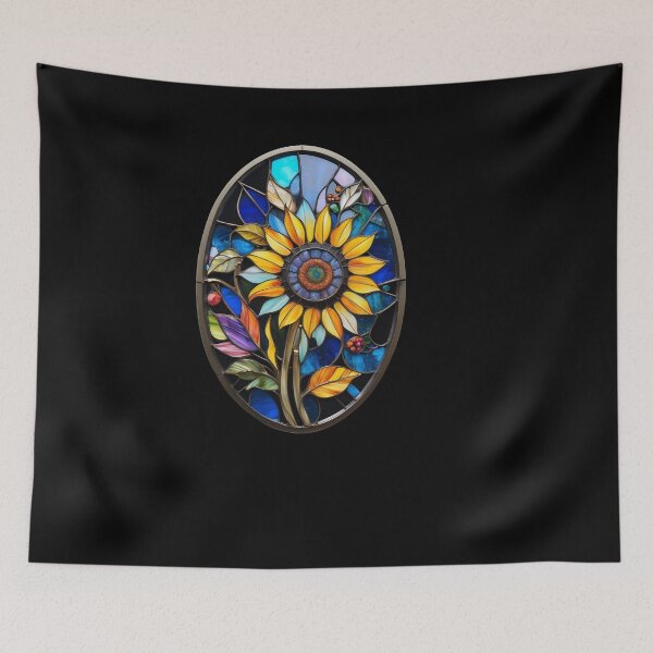 Item preview, Stained Glass Sunflower designed and sold by Desfix.