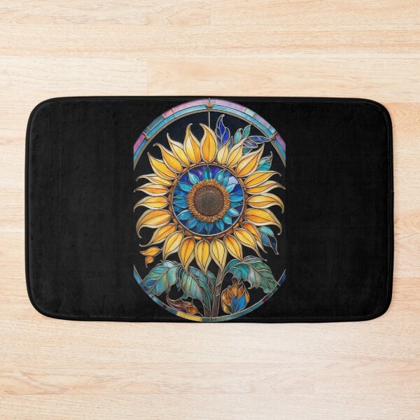 Item preview, Stained Glass Sunflower designed and sold by Desfix.