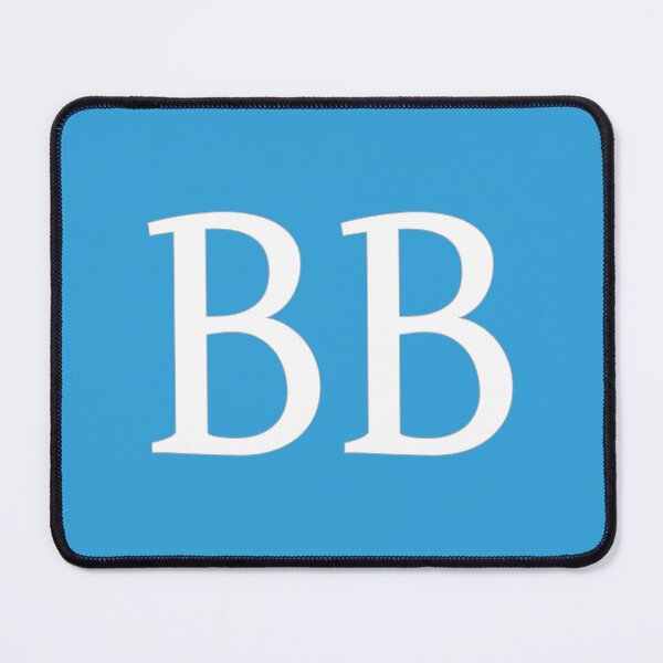Item preview, BB Initials Monogram Elegant White Letters designed and sold by Jeallan Designs.