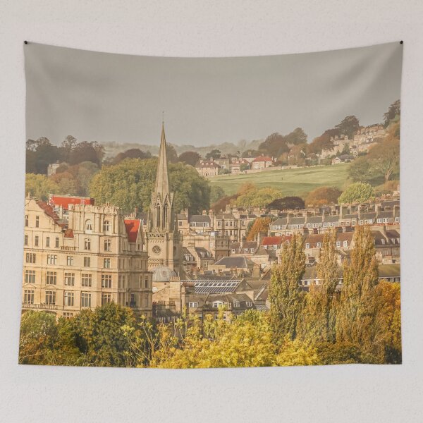 Item preview, Fall mood photography of UK somerset cotswold city Bath in Golden Autumn  designed and sold by Rowena Ko.