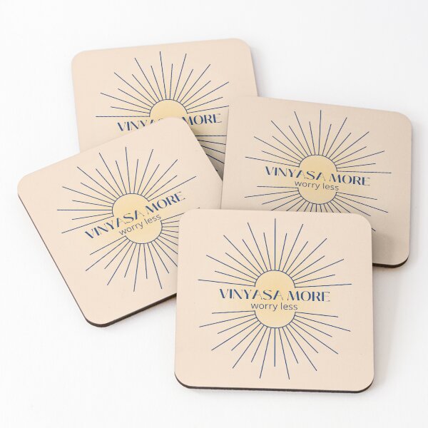 Item preview, Vinyasa more worry less - Yoga Vinyasa funny quote designed and sold by soniaaseguin.