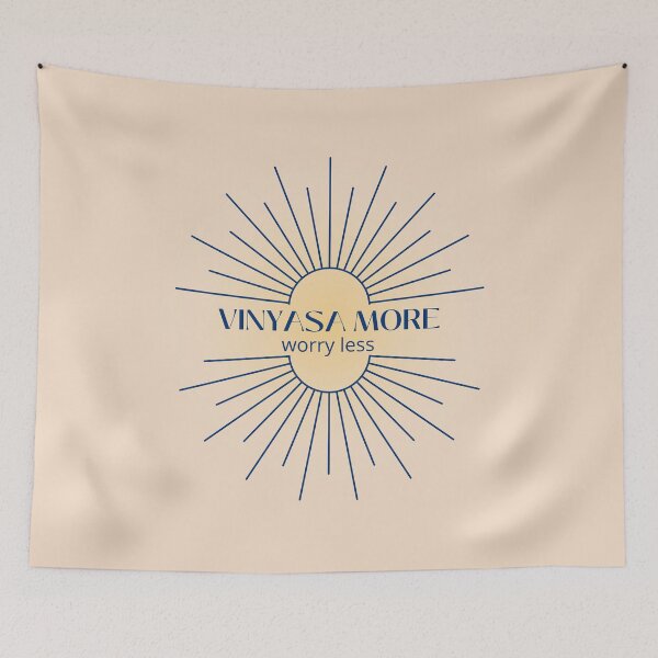 Item preview, Vinyasa more worry less - Yoga Vinyasa funny quote designed and sold by soniaaseguin.