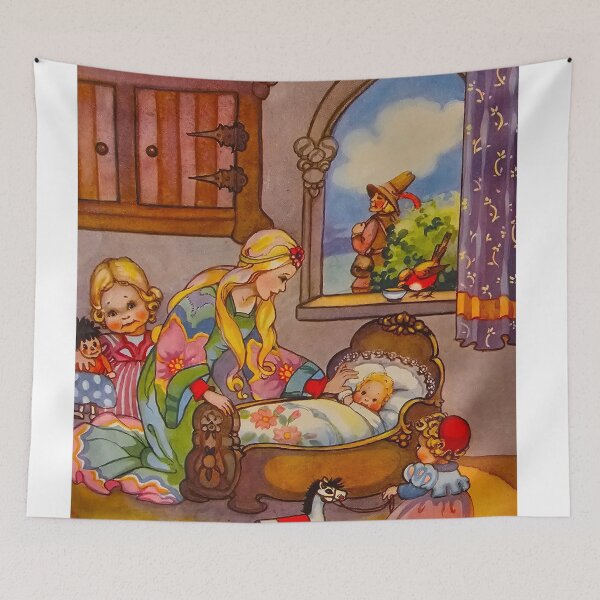 Item preview, Baby Bunting , vintage illustrations children's nursey rhyme designed and sold by Faerieglen.