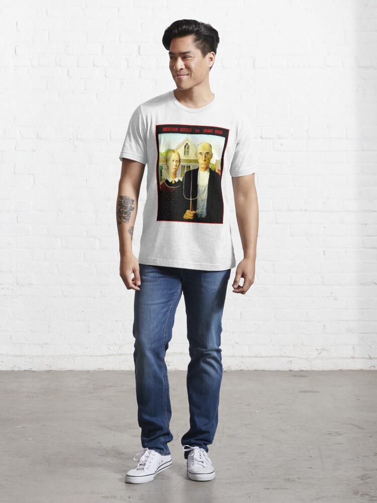 AMERICAN GOTHIC : Vintage painting print by Grant Wood | Essential T-Shirt