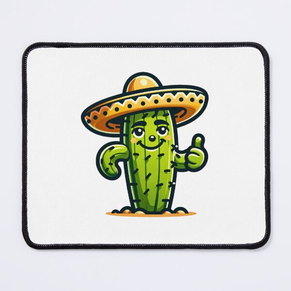 Item preview, Desert Chill! Cactus cartoon with Sombrero Tee for the Laid-back Souls! designed and sold by Moisky Patterns.