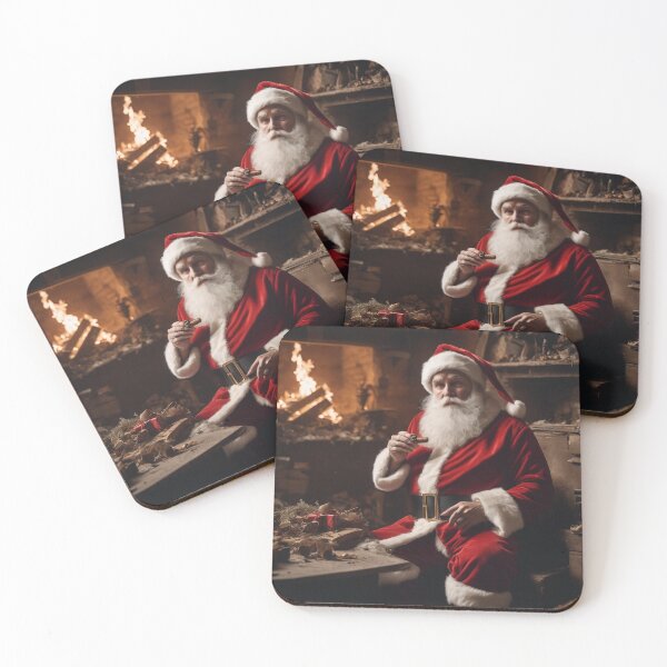 Item preview, Father Christmas Enjoying a Cigar by the fire designed and sold by KALEIDOSCOPE UK.