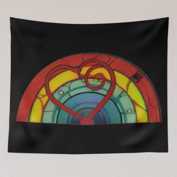 Item preview, AI edited  Rainbow heart cracked designed and sold by FlossOrFi.