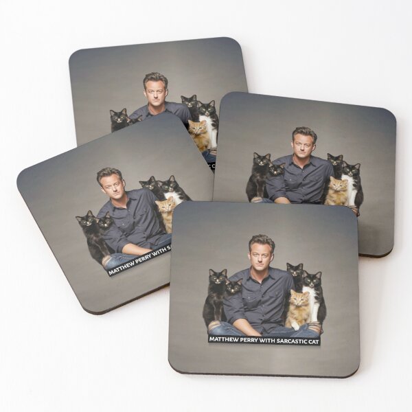 Item preview, Matthew perry with sarcastic cat,ai generated  designed and sold by Hania777.