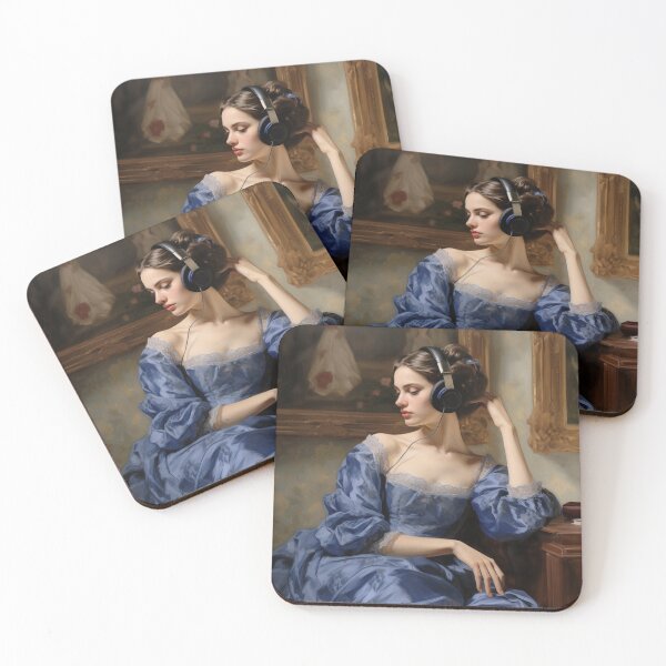 Item preview, The Listener | Altered Vintage Portrait Art designed and sold by Altered Pixels.