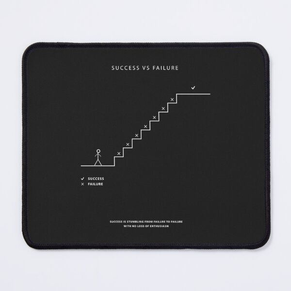 Item preview, Success Vs Failure Motivational Modern Art Entrepreneur Quote designed and sold by SuccessHunters.