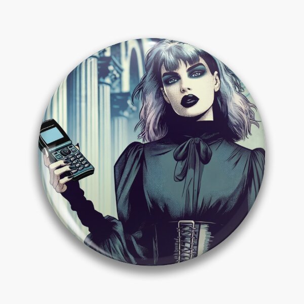 Item preview, Goth with Old Phone designed and sold by aetherAI.