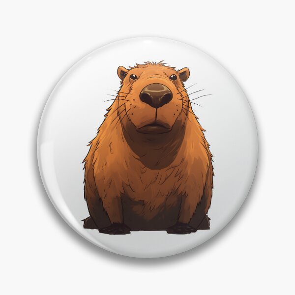 Item preview, Cartoon Capybara, Large Rodent designed and sold by WickedFairySt.