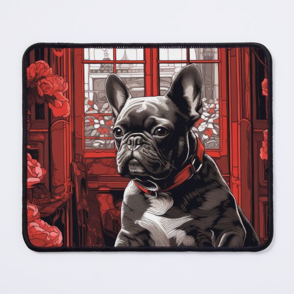 Item preview, Copy of French Bulldog in a Parisian Cafe designed and sold by Johnelh.