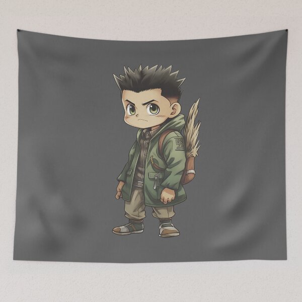 Item preview,  "Casual Comfort: Anime Boy in Khaki Parka" designed and sold by Anastasiia Yurevych.