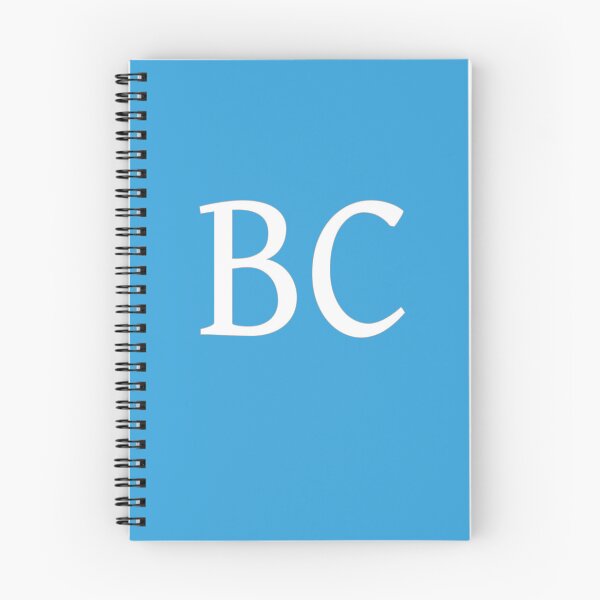 Item preview, BC Initials Monogram Elegant White Letters designed and sold by Jeallan Designs.