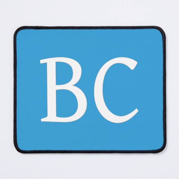 Item preview, BC Initials Monogram Elegant White Letters designed and sold by Jeallan Designs.