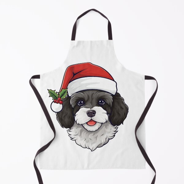Item preview, Christmas Cavapoo Cavoodle -  Black and White designed and sold by wotsthis.