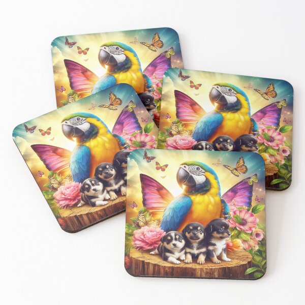 Item preview, Feathered Marvels: The World of Colorful Parrot Art designed and sold by Daniel Dudgeon.