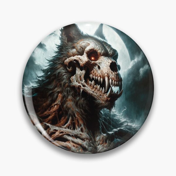 Artikelvorschau, Totenkopf-Horror-Werwolf entworfen und verkauft von aetherAI.