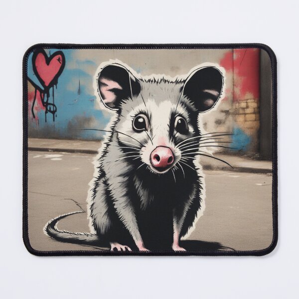 Item preview, Urban Opossum Street Art T-Shirt - Unique Design T-Shirt designed and sold by unicornunicorn.